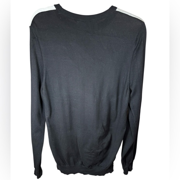 Love Moschino Tomato Graphic Knit Sweater Black White Red Made in Italy S Campy - Picture 2 of 13